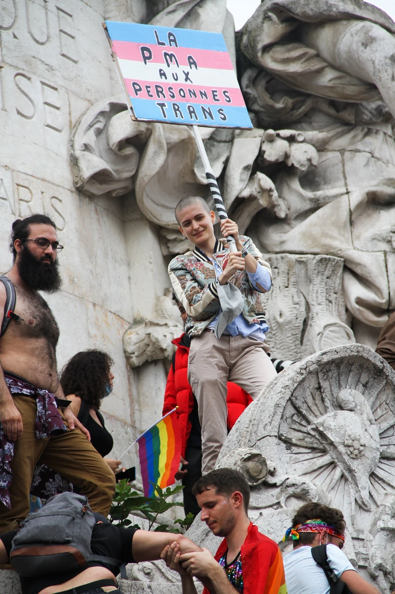 À Paris, lors de la Pride de l’Inter-LGBT en 2021.